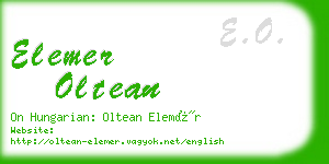 elemer oltean business card